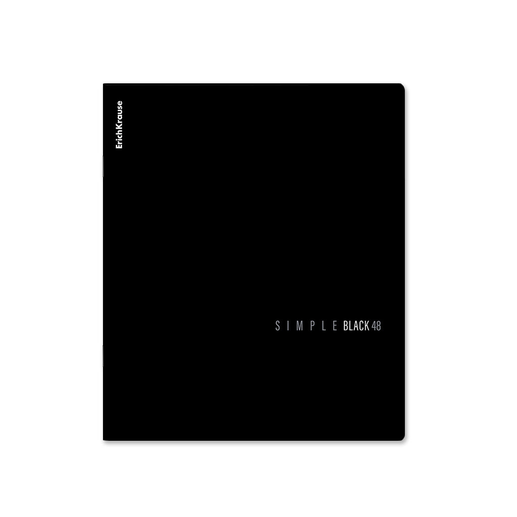 Тетрадь А5 48л клетка скрепка мелов.картон Однотон Simple Color черный soft touch ERICH KRAUSE 63320
Тетрадь А5 48л клетка скрепка мелов.картон Однотон Simple Color черный soft touch ERICH KRAUSE 63320