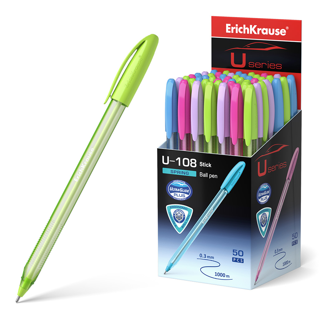 Ручка шариковая синяя 1,0мм U-108 Spring Stick. Ultra Glide Technology ERICH KRAUSE 58108
Ручка шариковая синяя 1,0мм U-108 Spring Stick. Ultra Glide Technology ERICH KRAUSE 58108