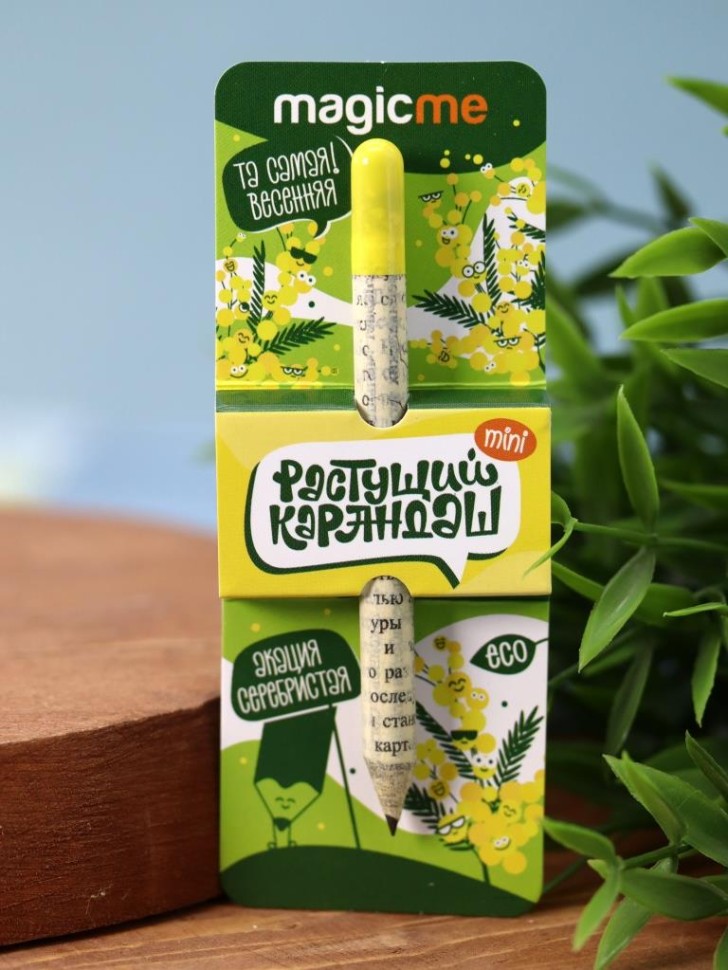 Карандаш чернографитный растущий mini круглый дерево Акация серебристая без ластика Magicme rkm-07
Карандаш чернографитный растущий mini круглый дерево Акация серебристая без ластика Magicme rkm-07