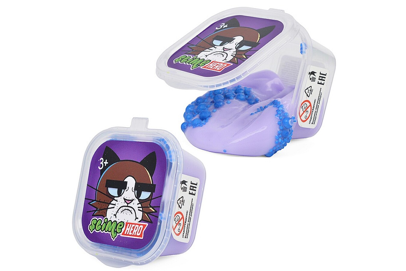 Слайм HERO Кот сиреневый Slime SLM281 
Слайм HERO Кот сиреневый Slime SLM281