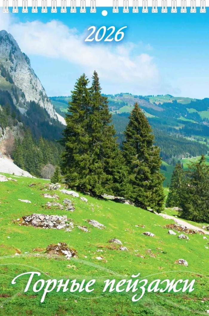 Календарь 2026 1-блочный 170х250мм Гребень 6л Горные пейзажи УФ-лак АТБЕРГ 1026002
Календарь 2026 1-блочный 170х250мм Гребень 6л Горные пейзажи УФ-лак АТБЕРГ 1026002
