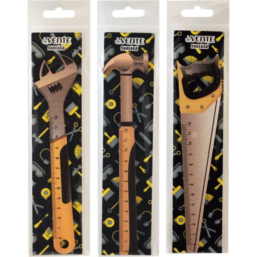 Линейка дерево 12см фигурная Tools ассорти deVENTE 5091015
Линейка дерево 12см фигурная Tools ассорти deVENTE 5091015