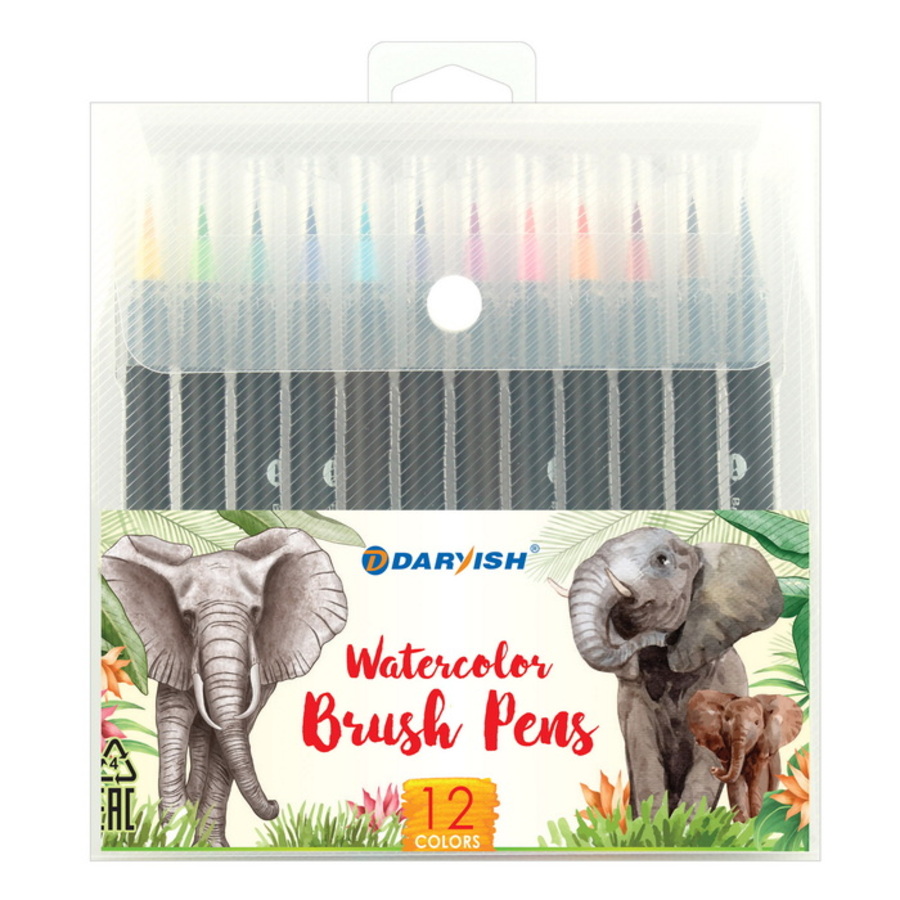 Маркеры акварельные 12цв наконечники-кисть DARVISH DV-13148-12
Маркеры акварельные 12цв наконечники-кисть DARVISH DV-13148-12
