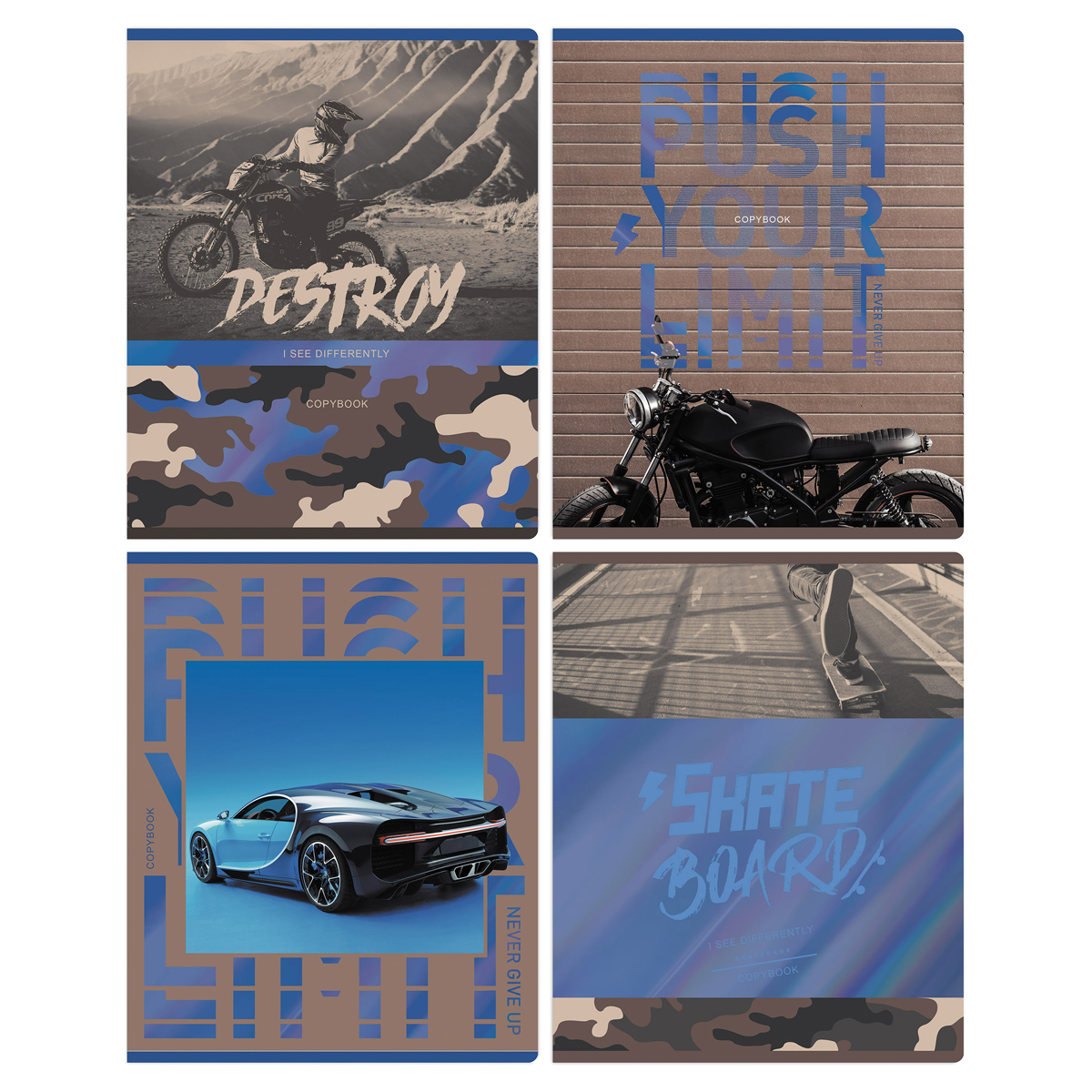 Тетрадь А5 80л клетка скрепка мелов.картон Никогда не сдавайся металлизир. ассорти BG Т5ск80 12068
Тетрадь А5 80л клетка скрепка мелов.картон Никогда не сдавайся металлизир. ассорти BG Т5ск80 12068