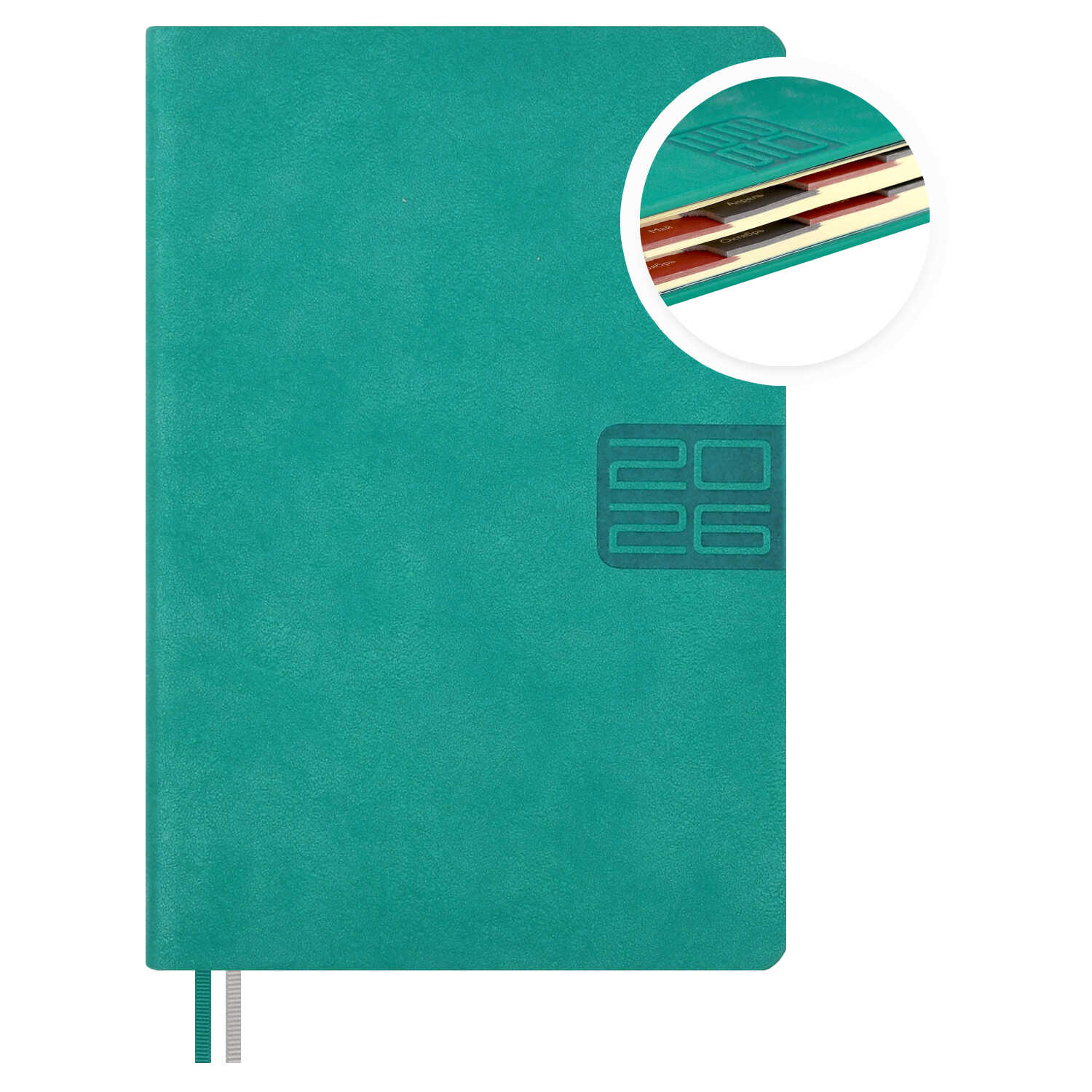 Ежедневник А6+ 176л датир. 2026г тв.обл. Тиволи глосс бирюзовый кожзам 2 ляссе ESCALADA 70295 
Ежедневник А6+ 176л датир. 2026г тв.обл. Тиволи глосс бирюзовый кожзам 2 ляссе ESCALADA 70295