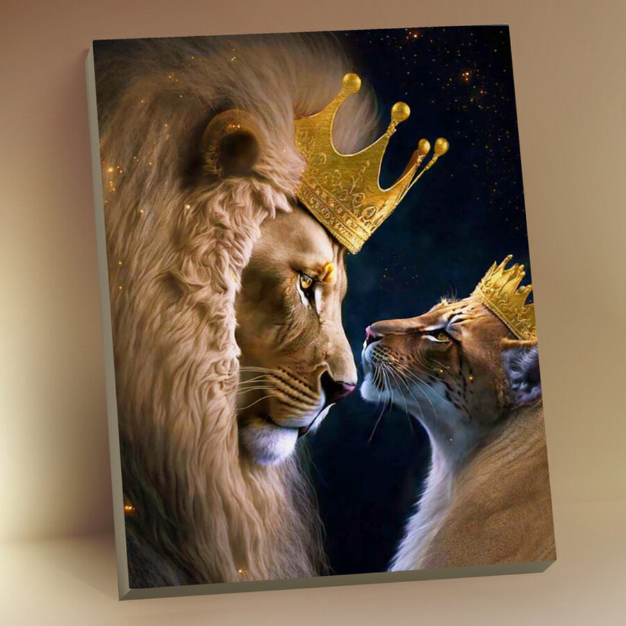 Картина по номерам 40х50см с поталью Королевская любовь
Картина по номерам 40х50см с поталью Королевская любовь