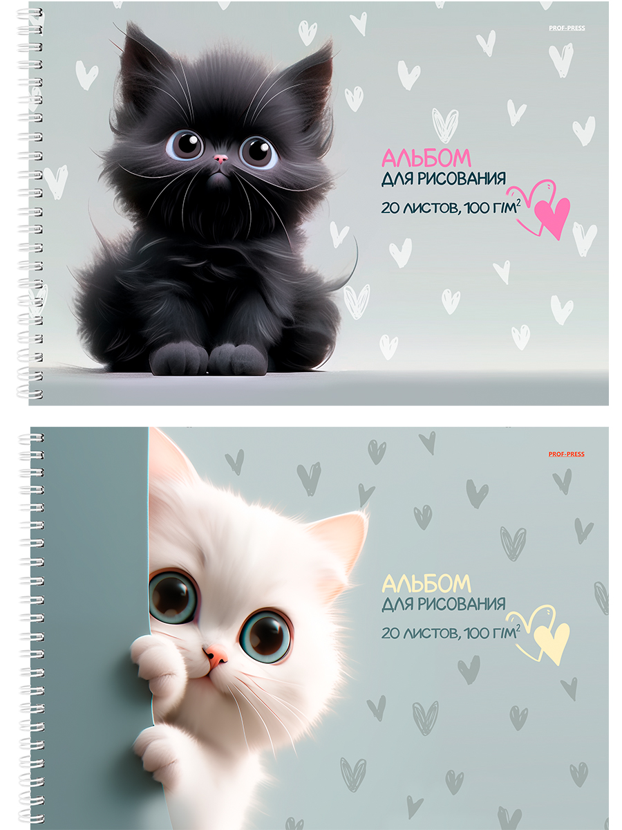 Альбом для рисования А4 20л гребень Милые котики-3 2 дизайна 100г/м2 PROF-PRESS 20-7808 (жен)
Альбом для рисования А4 20л гребень Милые котики-3 2 дизайна 100г/м2 PROF-PRESS 20-7808 (жен)