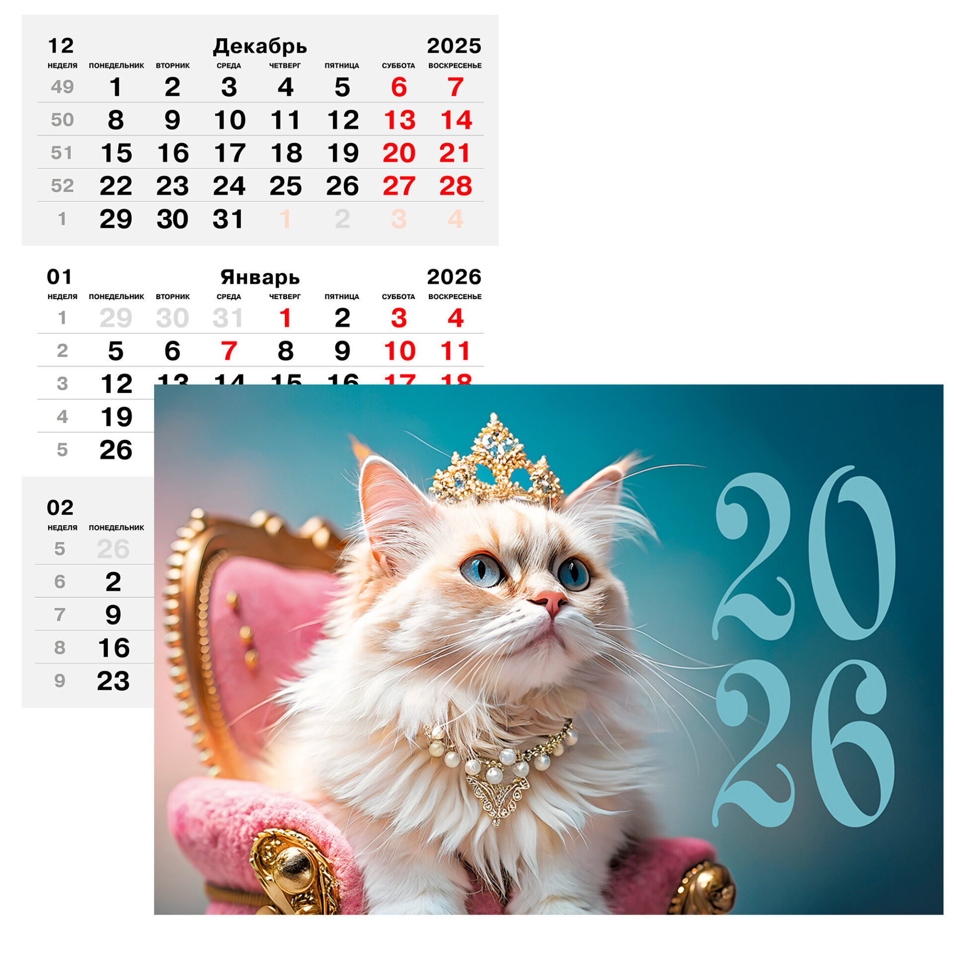 Календарь 2026 3х-блочный 305х680мм Гребень Гламур Listoff ККТ2608
Календарь 2026 3х-блочный 305х680мм Гребень Гламур Listoff ККТ2608