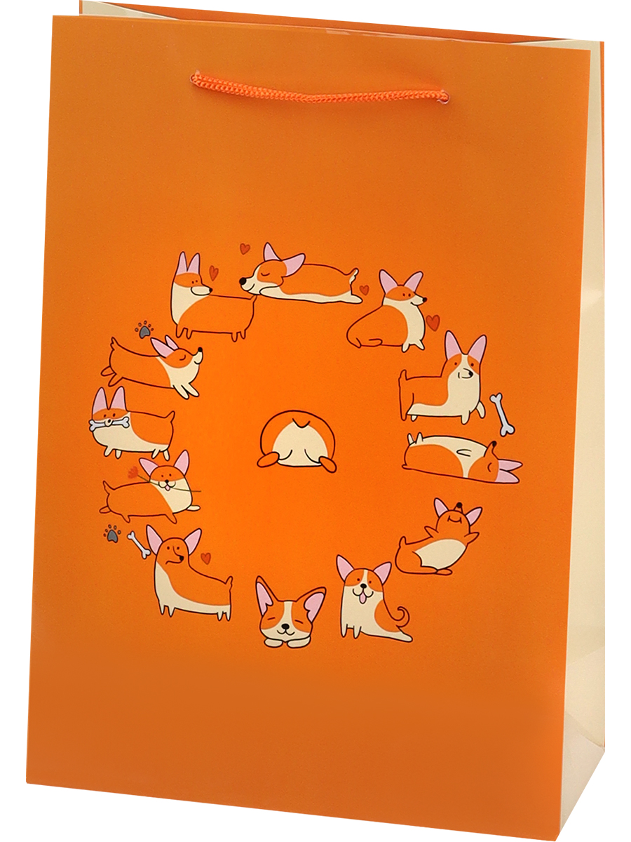 ПКП-9150 Пакет подарочный 22х31см ML* Корги (уни) Глянец 
ПКП-9150 Пакет подарочный 22х31см ML* Корги (уни) Глянец