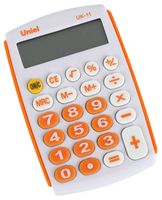Калькулятор карманный 8 разряд. оранжевый Uniel UK-11O