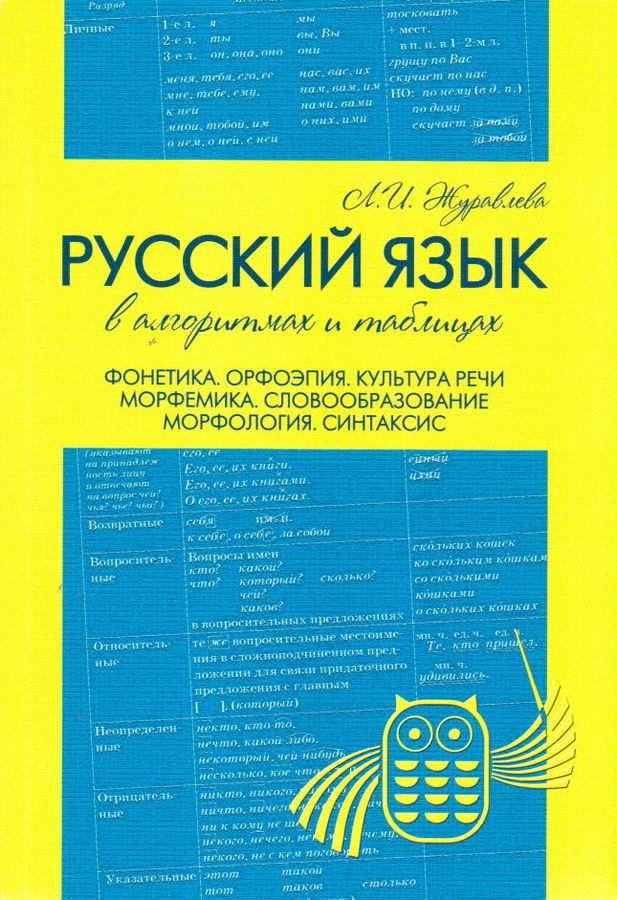 Журавлева русский язык в алгоритмах и таблицах