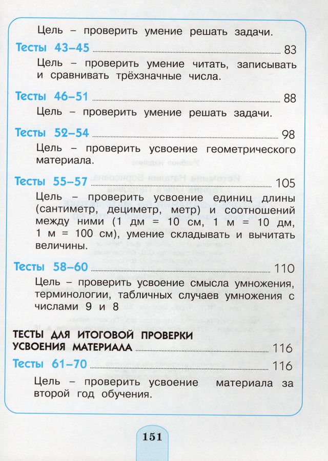 Математика. 2 Класс. Тестовые Задания - Горина О.П., Истомина Н.Б.