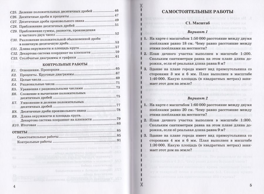 Математика. 6 класс. Контрольные и самостоятельные работы. К учебнику С ...