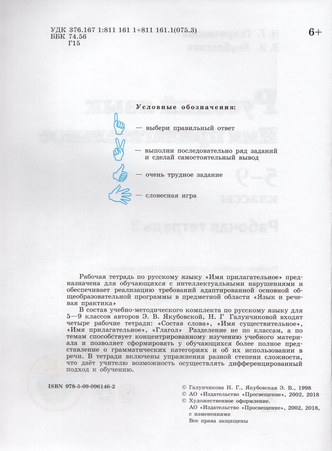 Русский язык. 5-9 классы. Рабочая тетрадь 3. Имя прилагательное ...