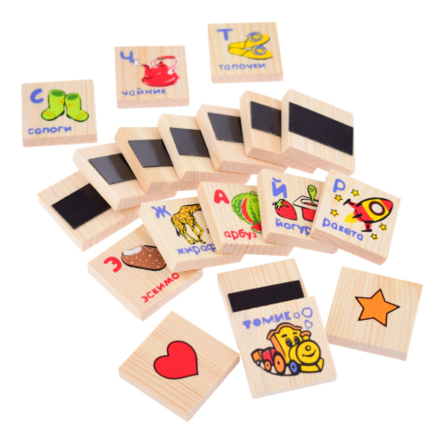 Игрушка деревянная Сувенир Азбука деревянный набор на магнитах 36 дет 510₽
