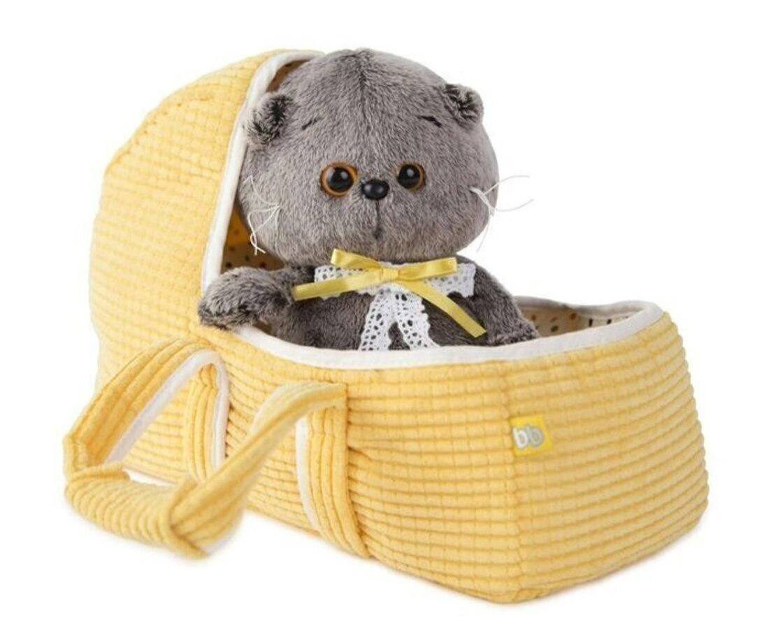 

Игрушка мягкая BASIK baby Басик BABY в люльке 20см