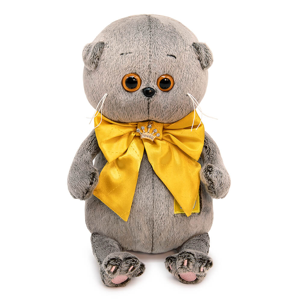 

Игрушка мягкая BASIK baby Басик BABY с золотым бантом 20см