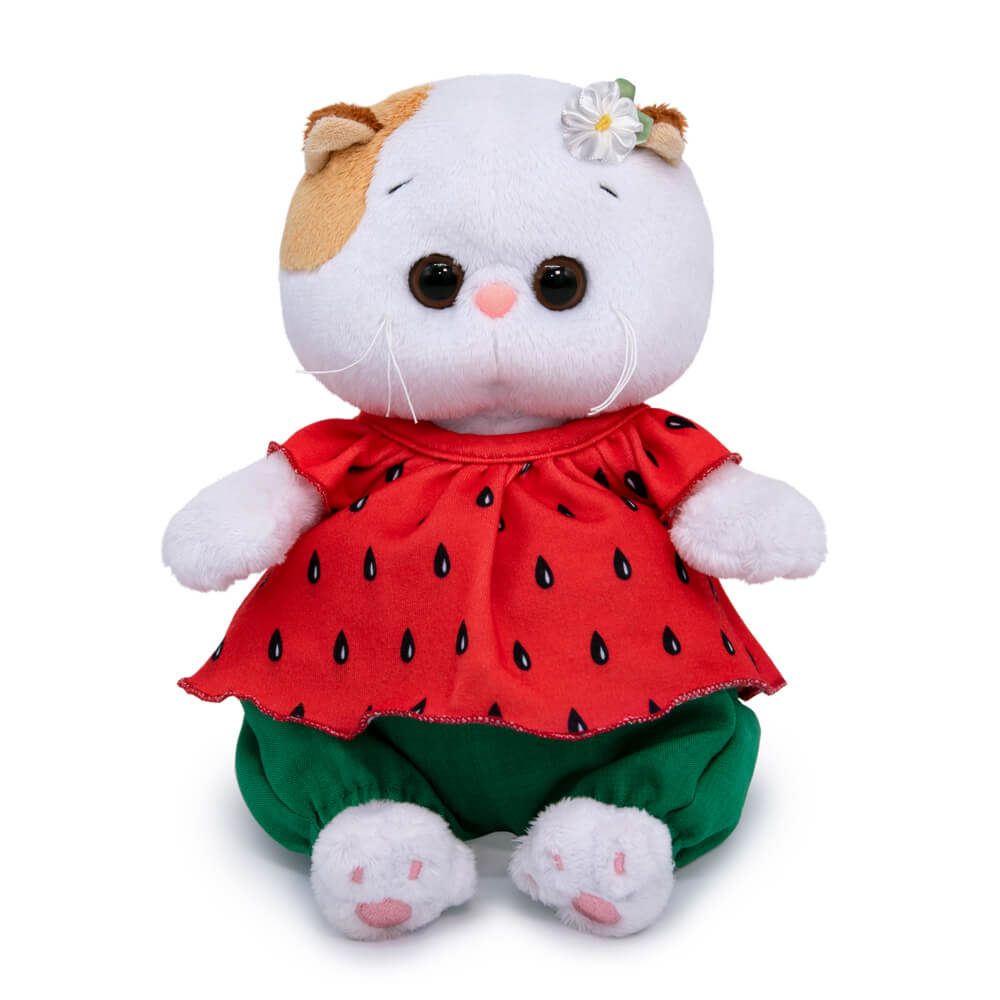 

Игрушка мягкая LI-LI baby Ли-Ли BABY в костюмчике "Клубничка" 20см