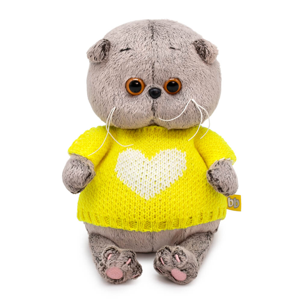 

Игрушка мягкая BASIK baby Басик BABY в свитере с сердцем 20см