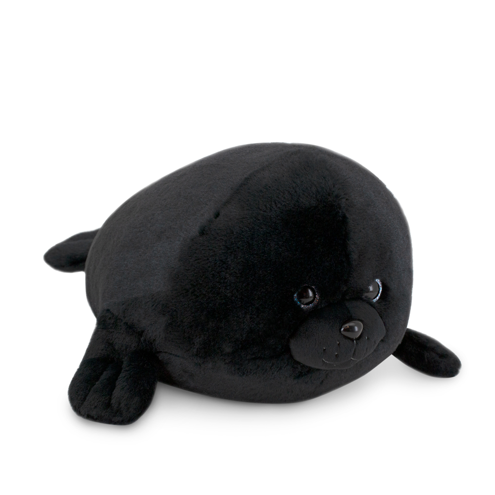 

Игрушка мягкая Морской котик черный 30см