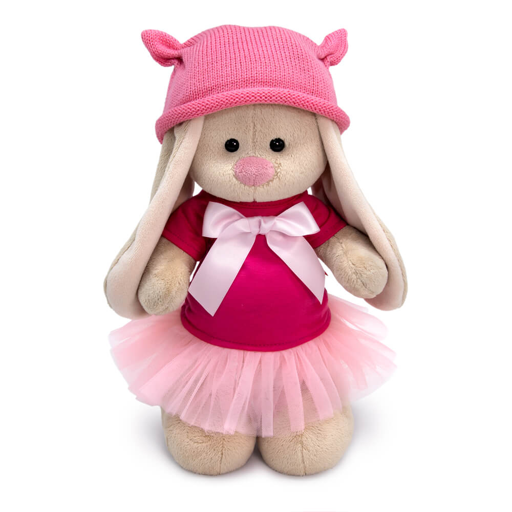 

Игрушка мягкая Зайка Ми в платье и шапочке с ушками /большой 32см