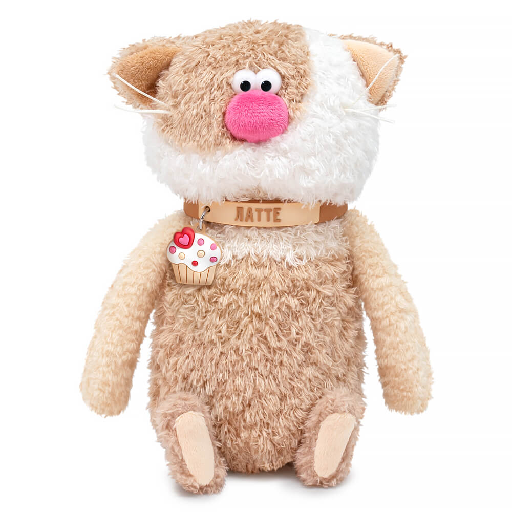 

Игрушка мягкая Кофейные коты Валентинки Кот Латте 19см