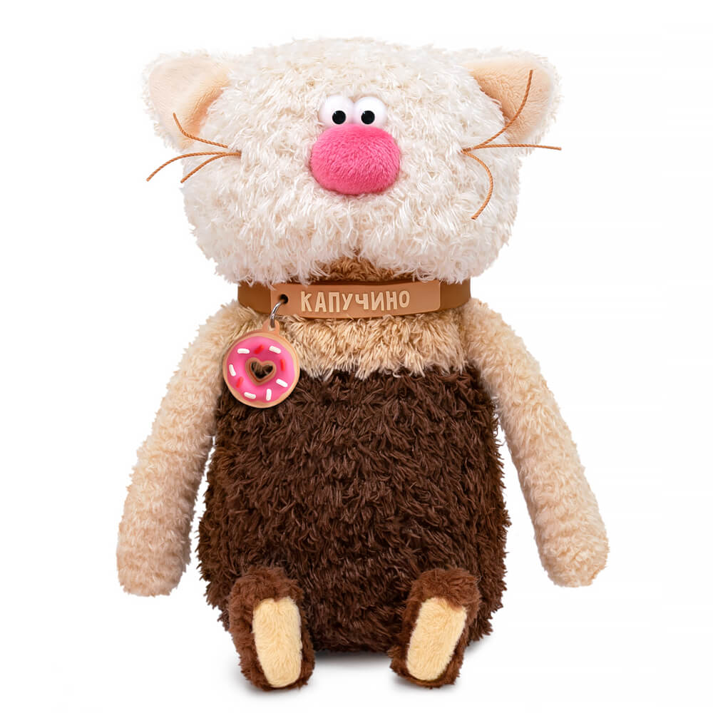 

Игрушка мягкая Кофейные коты Валентинки Кот Капучино 19см