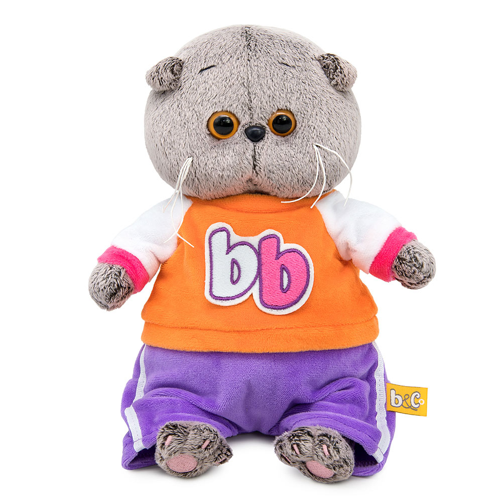

Игрушка мягкая BASIK baby Басик BABY в костюмчике в стиле спорт-шик 20см
