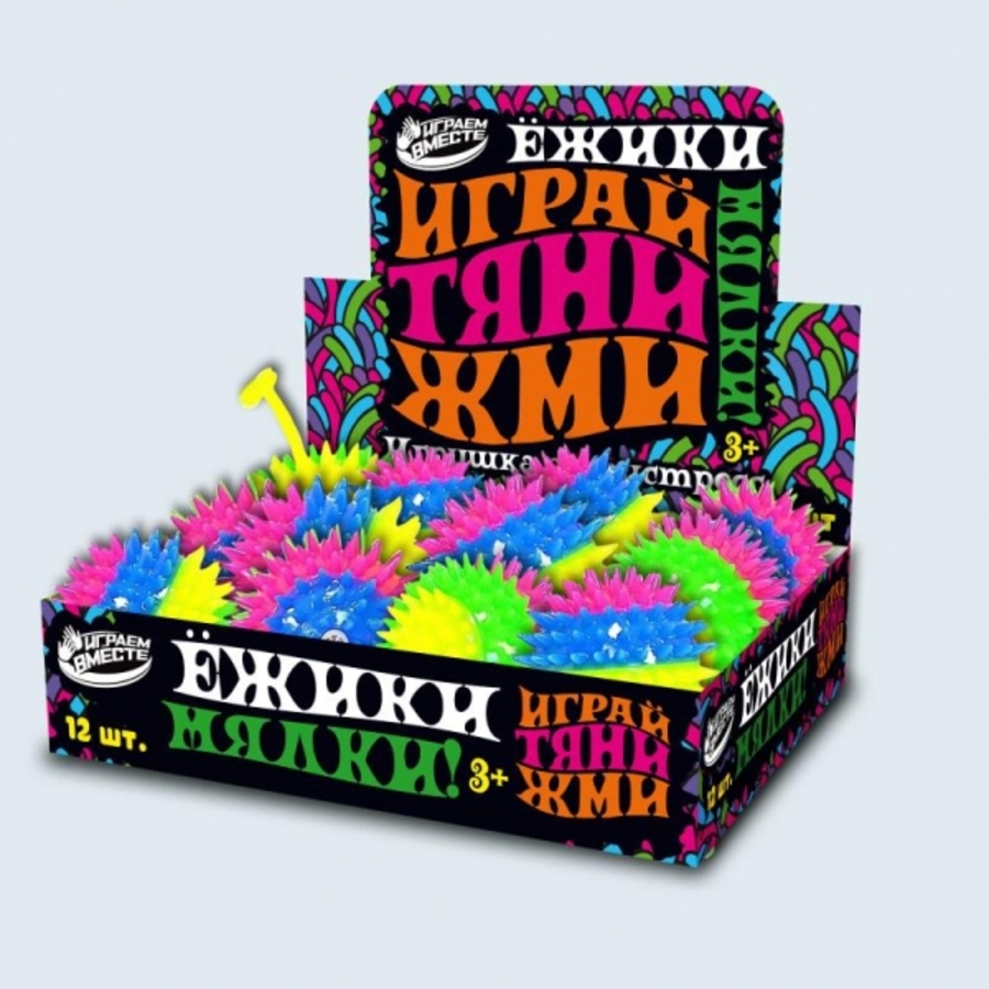 

Игрушка жмяка Мяч со светом 6см ассорти