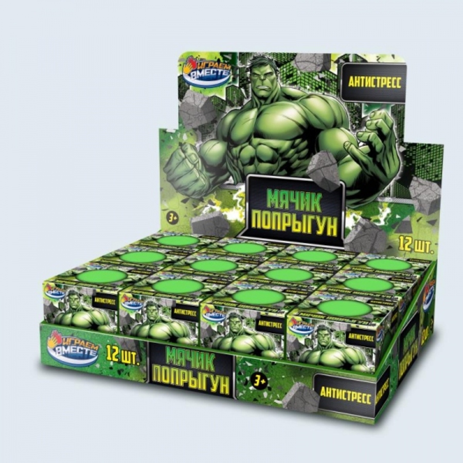 

Игрушка Мялка Мяч-попрыгун 6см ассорти