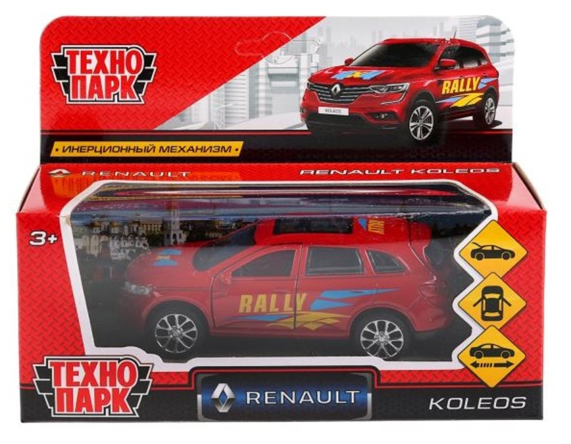 

Машина металл Renault Koleos Спорт 12см двери, багажник, инерция ТЕХНОПАРК KOLEOS-S (72)