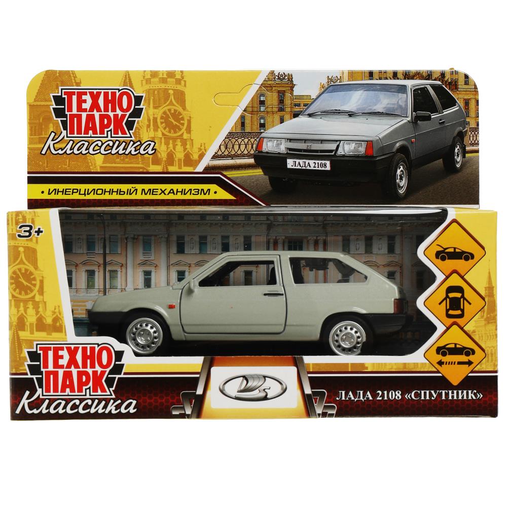 

Машина металл Lada-2108 Спутник 12см двери, багажник, инерция, серебристый ТЕХНОПАРК 2108-12-SR