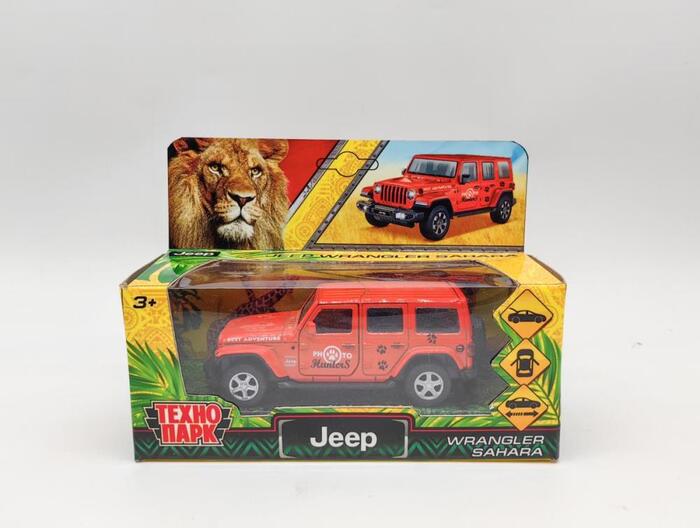 

Машина металл JEEP WRANGLER SAHARA САФАРИ 12см, двери, багаж, инерция