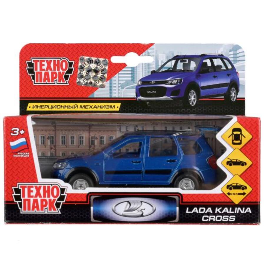 

Машина металл LADA kalina cross 12см двери, багажник, инерция ТЕХНОПАРК SB-16-46-N(BU)-WB