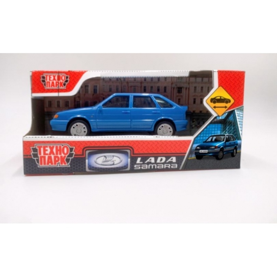 Машина пластик Lada-2114 Samara 11см без дверей синий ТЕХНОПАРК 2114-11PL-BL 355₽