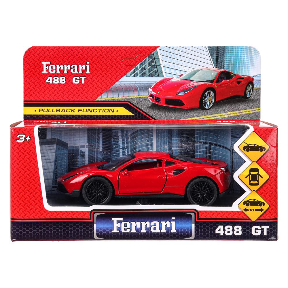 

Машина металл Ferrary 488 gtb 12см двери, багажник, инерция ТЕХНОПАРК 2210C0139-R3 (240) (240)