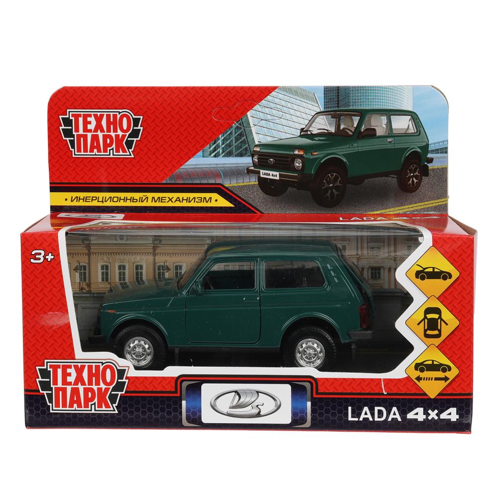 

Машина металл Lada 4x4 12см двери, багажник, инерция, зеленый ТЕХНОПАРК LADA4X4-12-GN (72)