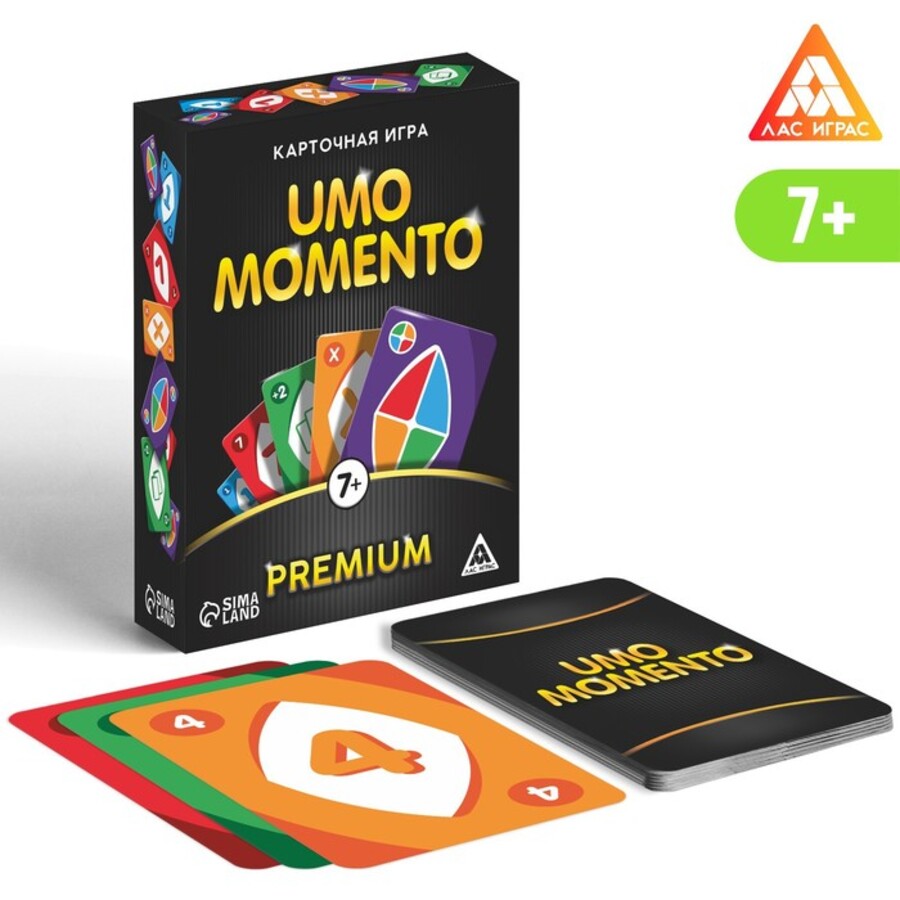 

Игра карточная UMOmomento Premium. 70 карт. 7+