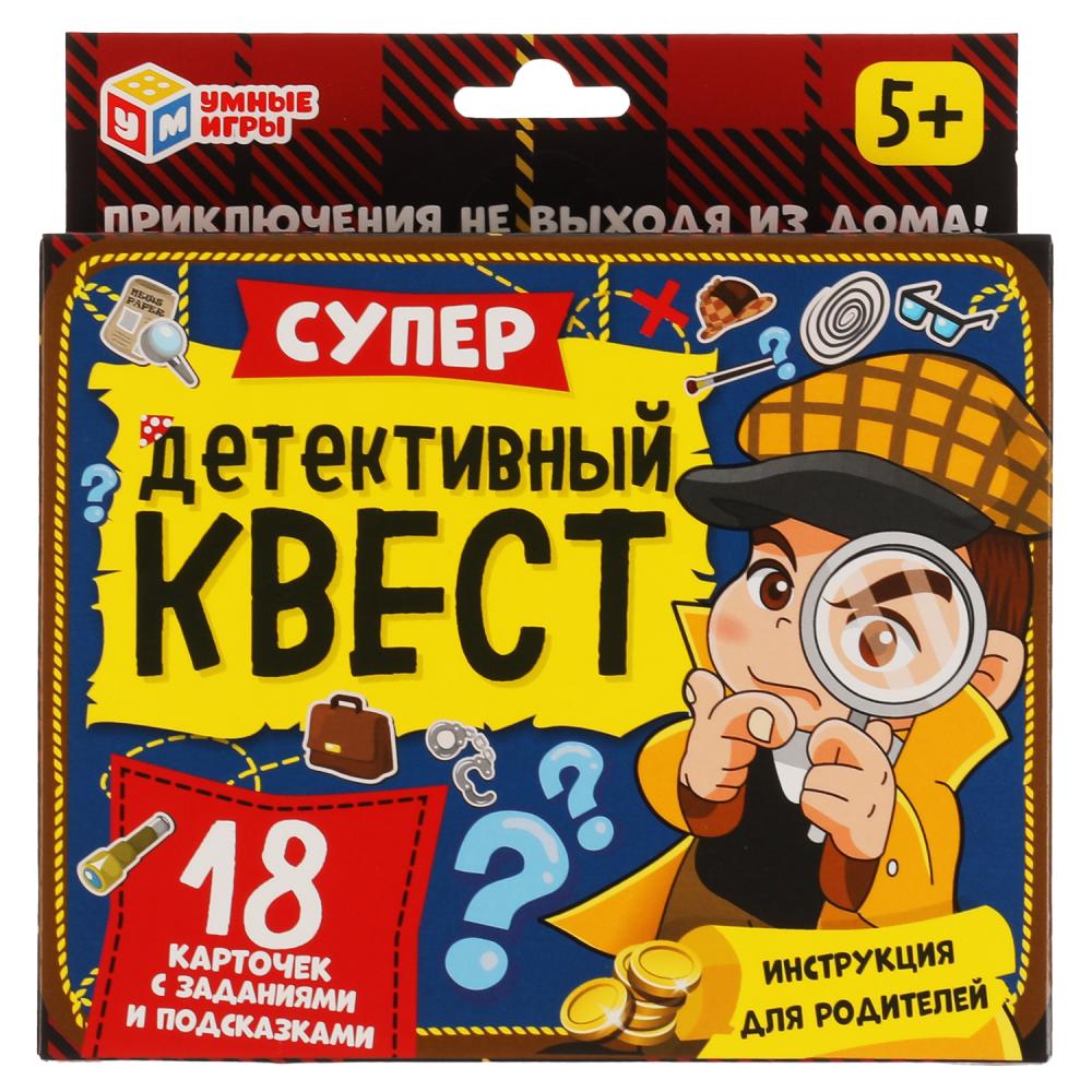 

Игра настольная Супер квест Детективный 18 карточек