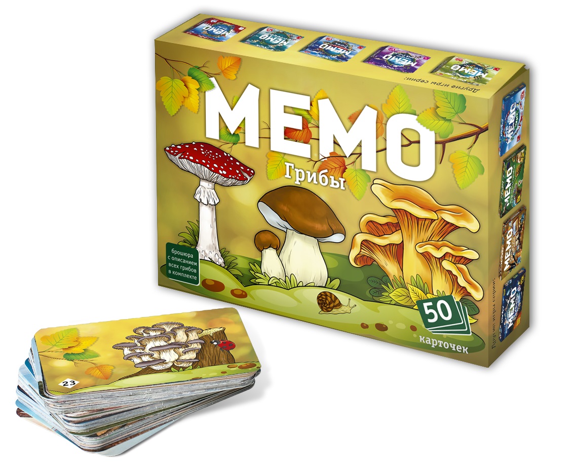 

Игра настольная Мемо Грибы
