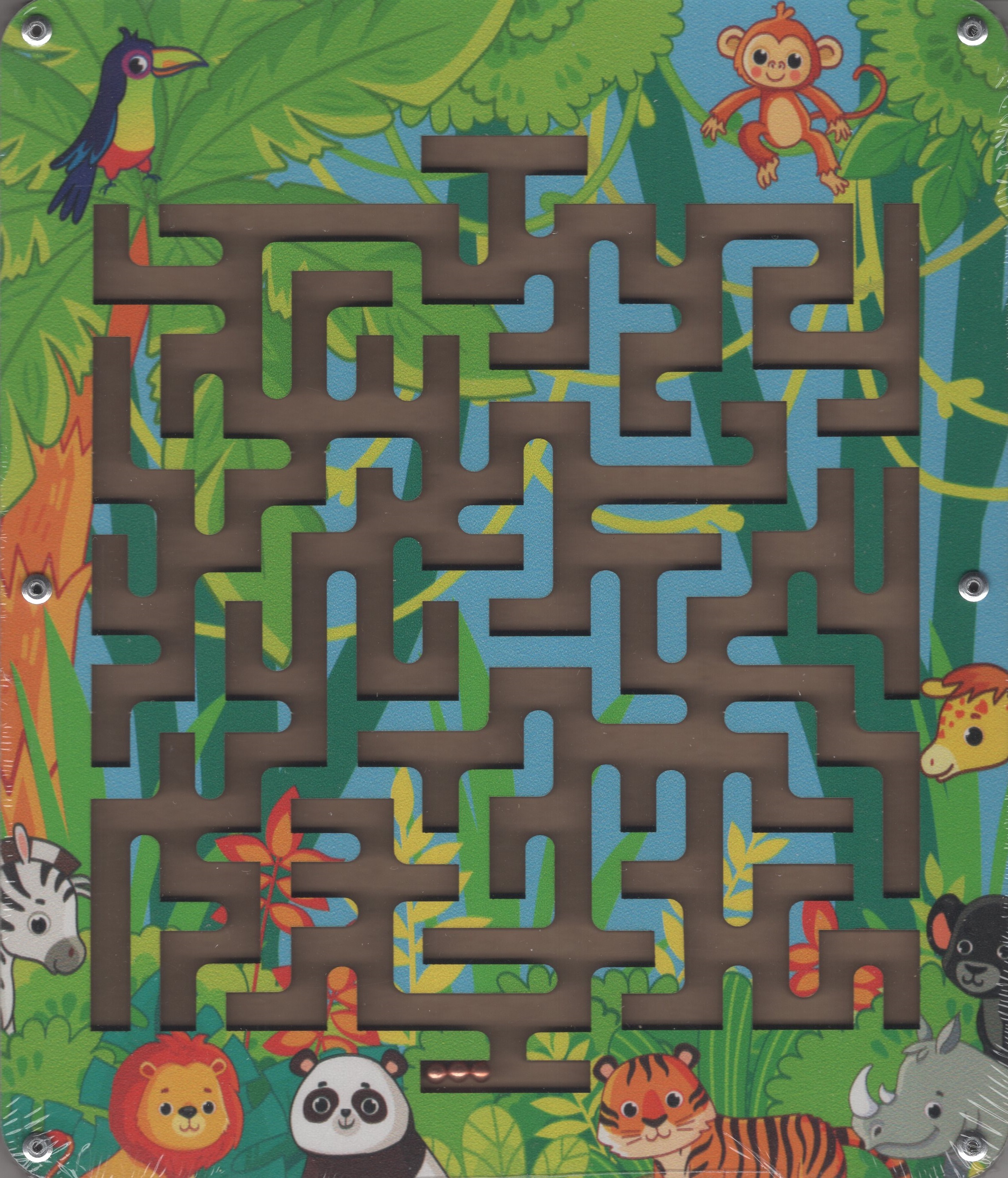 Игра настольная Лабиринт с шариками большой Джунгли 890₽