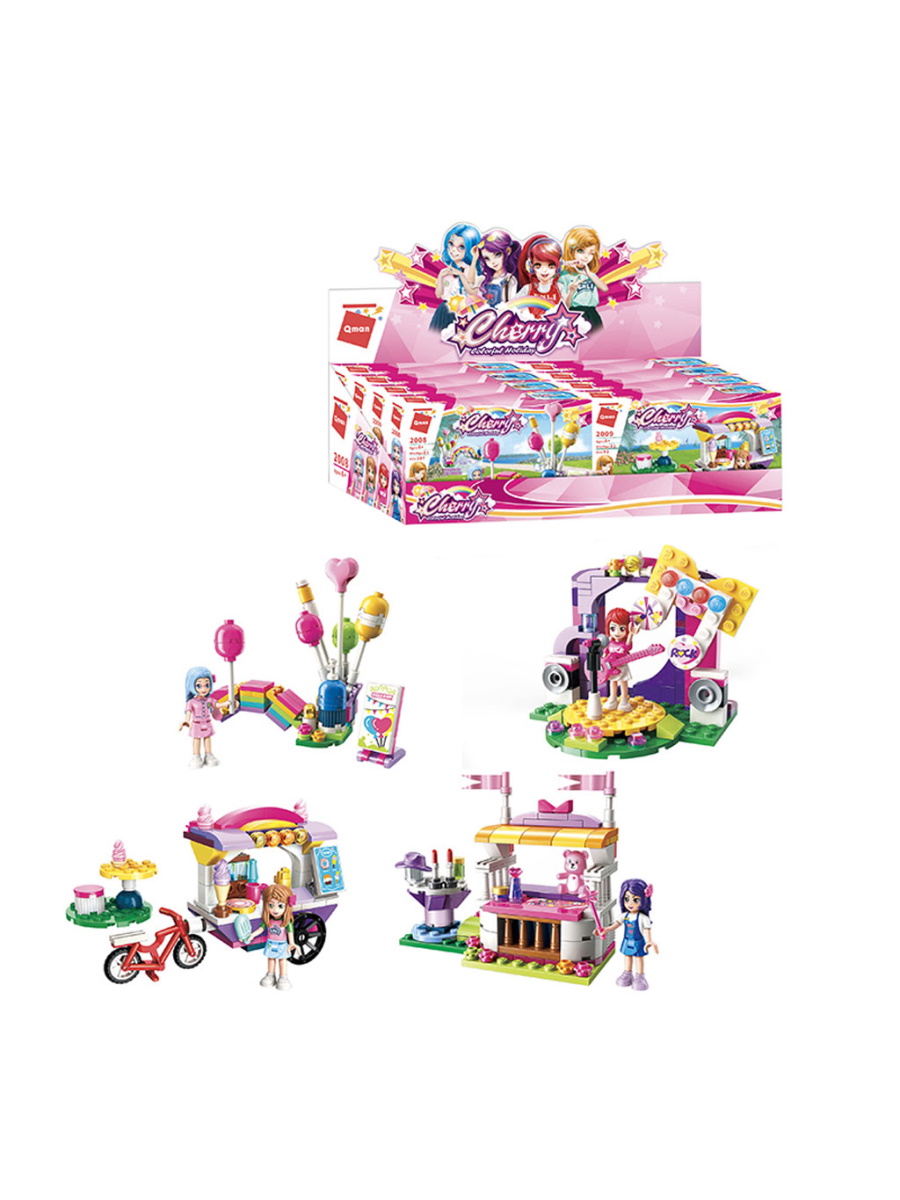 Конструктор пластиковый Веселый праздник Qman 2008-2011Q 371₽