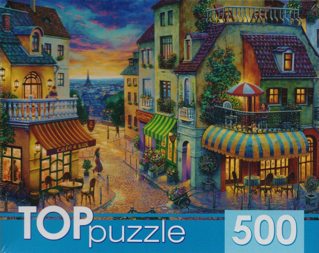 

Пазлы 500 элементов Парижская улица TOPpuzzle ХТП500-4224