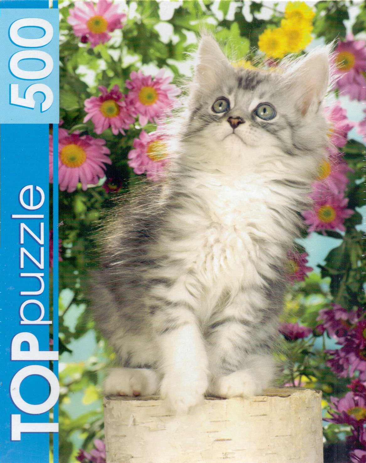 

Пазлы 500 элементов Котенок в цветах TOPpuzzle КБТП500-6798