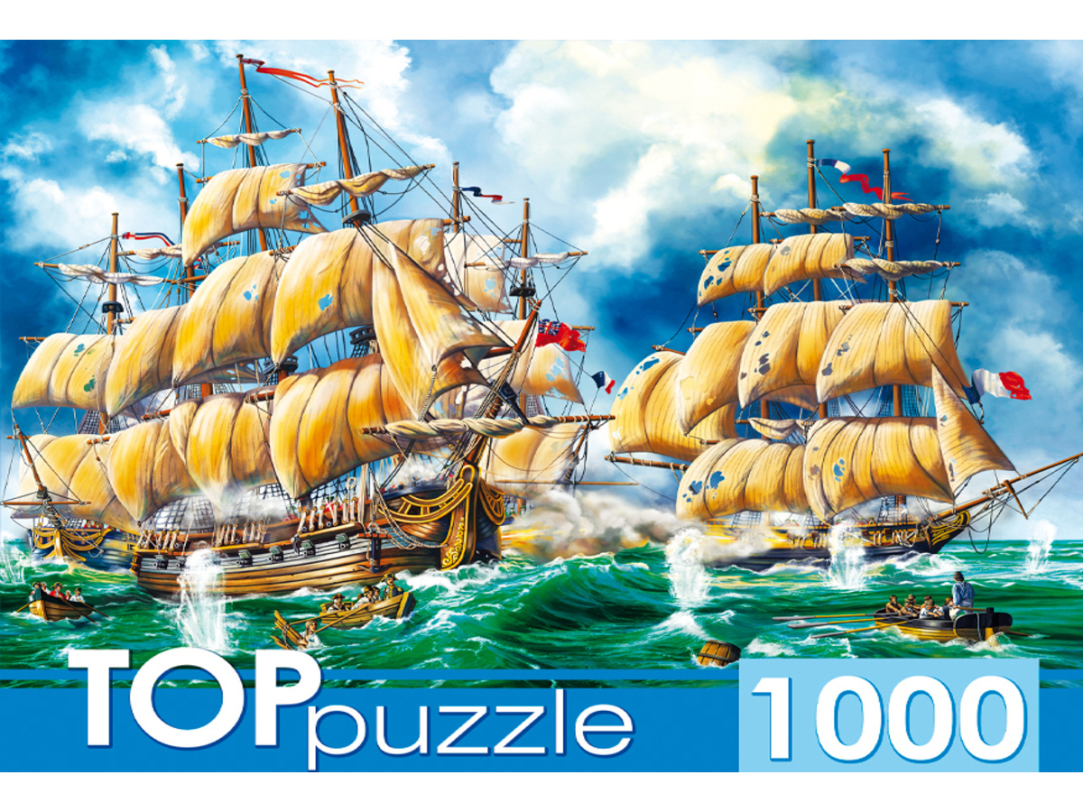 

Пазлы 1000 элементов Битва кораблей TOPpuzzle ХТП1000-2175