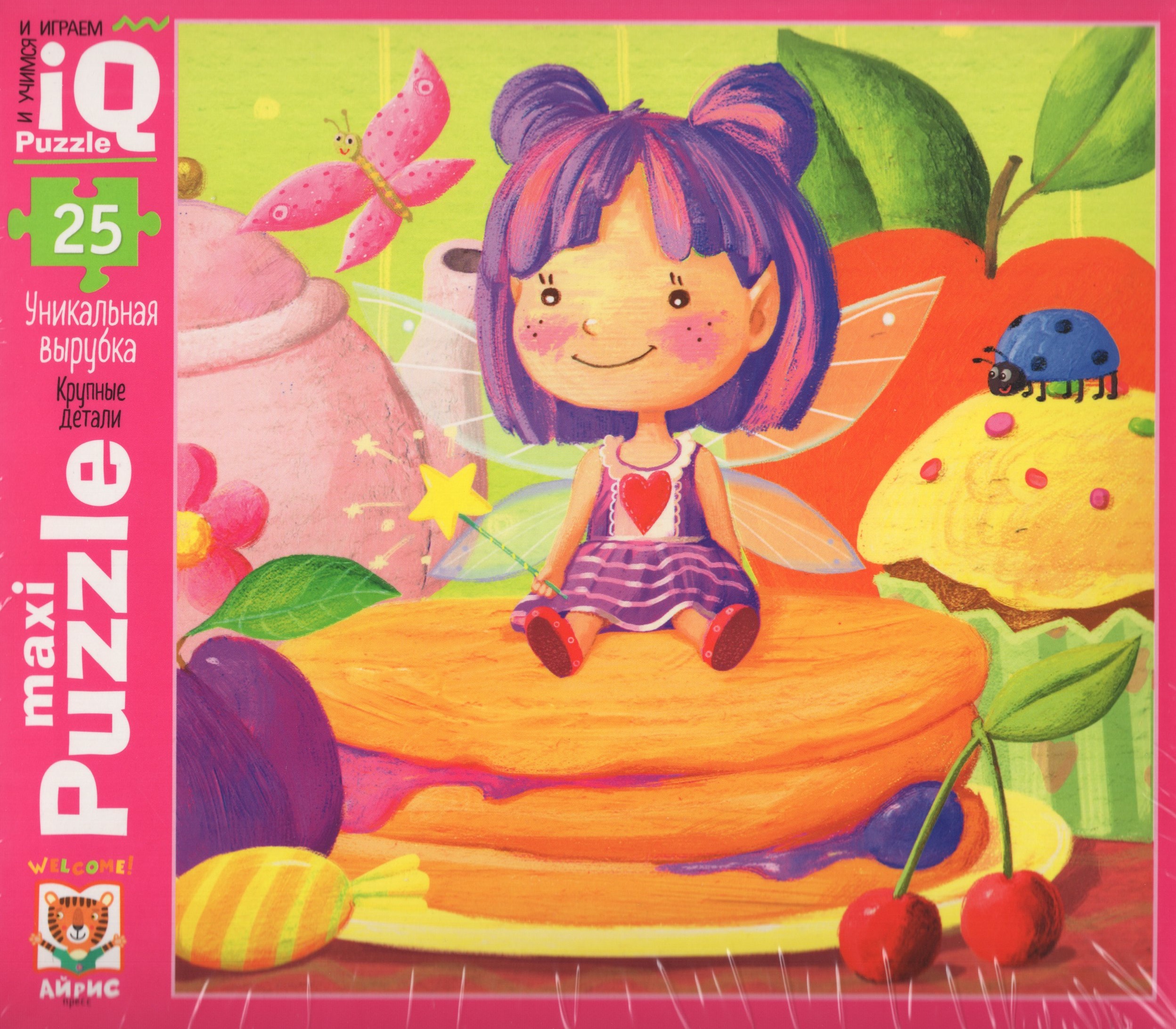 

Пазлы 25 элементов Макси IQ Фея-сладкоежка 2+ АЙРИС-Пресс 27797