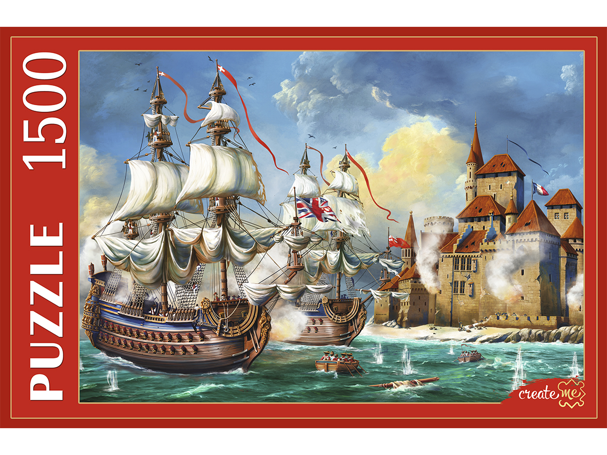 Пазлы 1500 элементов Военно-морское наступление РЫЖИЙ КОТ Ф1500-2644 263₽