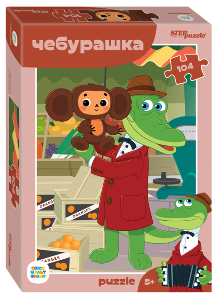 

Пазлы 104 элемента Чебурашка STEPpuzzle 82040
