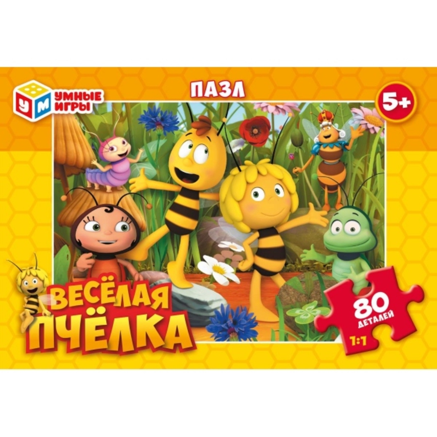 

Пазлы 80 элементов Веселая пчелка УМНЫЕ ИГРЫ 376080