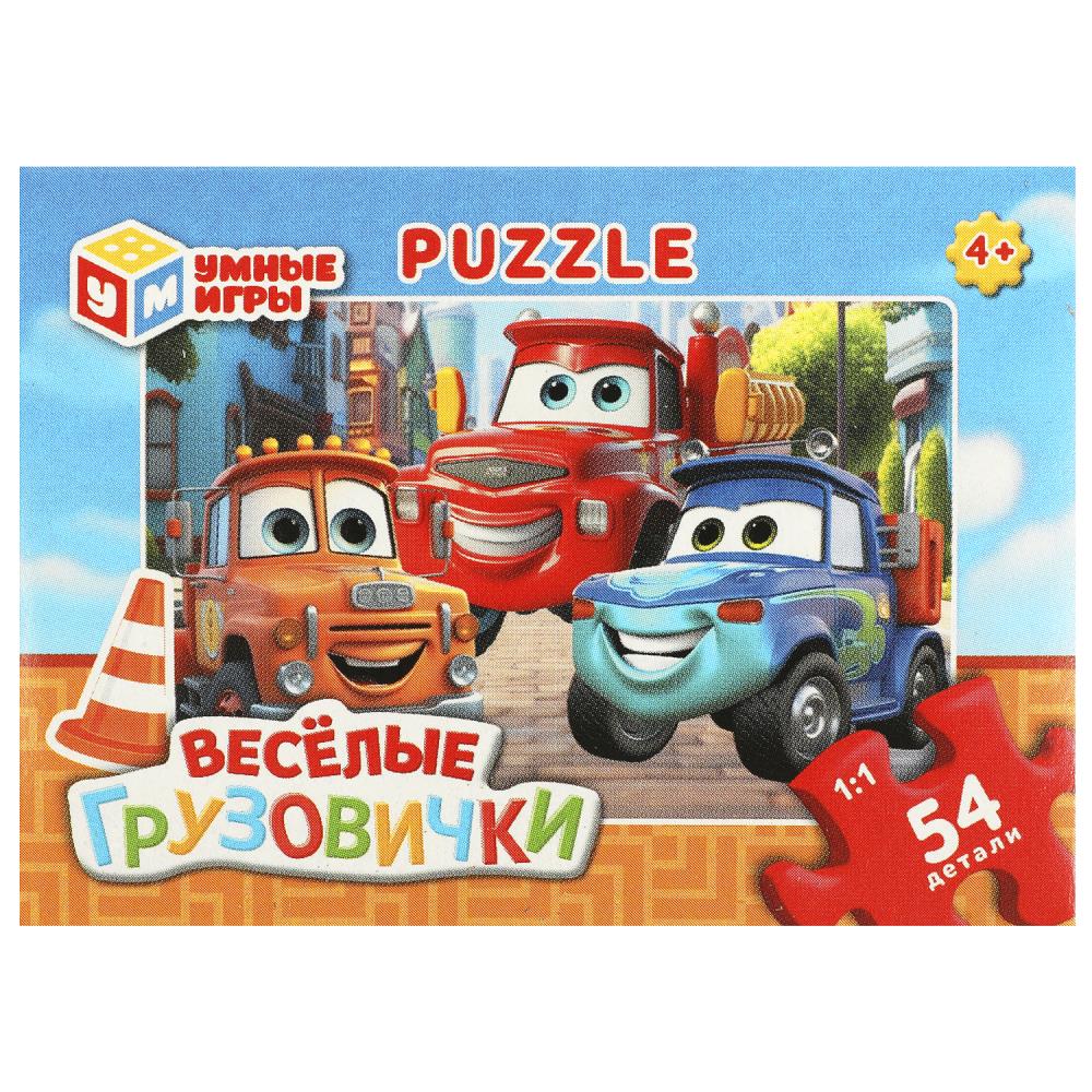 

Пазлы 54 элемента Веселые грузовички УМНЫЕ ИГРЫ 368077